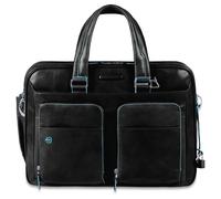 15" Laptop-Tasche mit Doppelgriff Blue Square Schwarz - Farb-Varianten: Schwarz