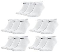 15 Paar Nike Sneakersocken Sneaker Füßlinge Socken no show SX2554 socks schwarz weiss grau, Größe:M, Farbe:Weiss