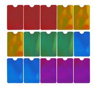 15 Stück Bunte Kartenhalter, Anti-Entmagnetisierungs-Kartenhalter, Modische Und Personalisierte Kartenhalter, Ausweisschutzhüllen, wasserdichte Kartenhalter