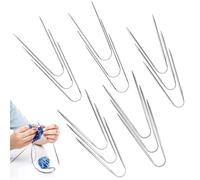 15 Stück Rundstricknadeln Set, Stricknadeln Rundstricknadel 2mm 2.5mm 3mm 3.5mm 4mm, Edelstahl Stricknadeln für Socken, Mützen, Ärmel, Handschuhe, Ideal als Klein Projekte