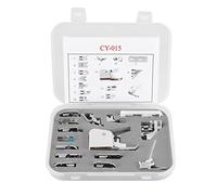 15-teiliges Universal-Nähmaschinen-Nähfuß-Set, Multifunktions-Quilt-Reißverschluss-Knopflochfuß-Set mit Aufbewahrungskoffer für Heim-Näh-, Heimwerker- und Schneiderprojekte