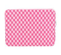 15-Zoll-Laptoptasche, groß, gestrickt, kariert, Make-up-Taschen for Mädchen und Frauen (Rde L)