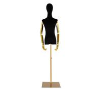150-200cm Höheneinstellbar Weibliche Schaufensterpuppe kleiderpuppe Büste Torso für Kleid Display,Kopf Abnehmbar Schneiderpuppe Weiblich Schneiderbüste Mannequin,S 36cm,B 82cm,T 60cm,H 79cm (Schwarz)