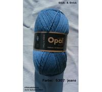 Opal Sockenwolle Uni 6-fach - Wolle für Socken - 5307 - Jeansblau