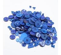 150 Gramm 2 & 4 Löcher Knöpfe Mix für DIY Handwerk Bookscrapping DIY DIY Verschiedene Größen und Farben Blau