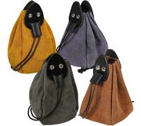 15cm Mittelalter Tasche mit Kordelzug zum Binden am Gürtel für SCA, LARP, Reenactment und historische Veranstaltungen