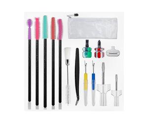 15pcs Cleaning Kit for Sewing Machines, Includes Essential Tools Such as Tweezers, Seam Rippers, and Screwdrivers
