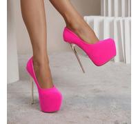 16 cm sexy High Heel Damenschuhe, vielseitige Schuhe für Nachtclub Bühne, Party, Gala in EU Größe 34-45, Weihnachten Urlaubsrot Zitrone Stilettos