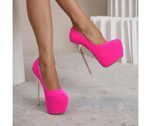 16 cm sexy High Heel Damenschuhe, vielseitige Schuhe für Nachtclub Bühne, Party, Gala in EU Größe 34-45, Weihnachten Urlaubsrot Zitrone Stilettos