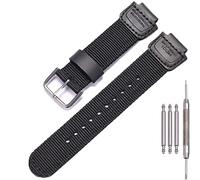 16mm g shock Ersatz Armband Kompatibel mit Casio DW5600E 6900 GA100 110 700 2100 AWG-M100 GW9400 Nylon Leder Uhrenarmband