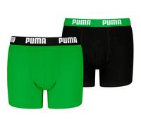 PUMA Boy's Everyday Basic Boxer, Green/Black-New, 170/176 (2er Pack)