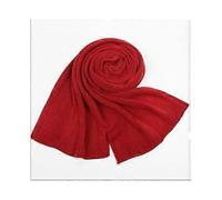 (175cm,Bordeaux red)Acrylic Korean Simple Solid Color Warm Winter Scarf Women 220cm Elastic Knitted Wool Ring Shawl Amazing Blanket Echarpe