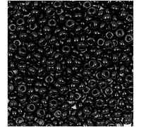 17g itoshii beads (Rocailles),- 2,6 mm - Farbe 33 - schwarz opak