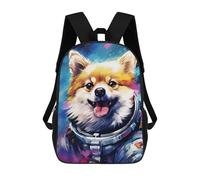 17inch Kinderrucksack 3D-gedruckt Space Pup Adventure -44 Schulrucksack, Modisch, Lässig, Leicht, Für Schule, Uni Und Reisen
