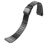 18, 20 mm Edelstahl-Uhrenarmband, ultradünn, passend for CASIO F-91W/A158/A159/A168/A169/B650/AQ230/AE500W(Black,18mm)