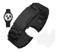 18-24 mm Edelstahl-Uhrenarmband mit gebogenem Ende, passend for Casio EDIFICE EFV-540, 500/EFS-S510/EFB-650/EQB-501/EFR-303L/303D(Black2,18mm)