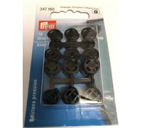 PRYM Snap Fasteners 10 mm Black