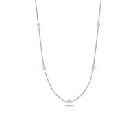 18 ct/Karat Weißgold Diamant Halskette Brillant-Schliff 0.35 Karat GH - SI2 - 43.2cm