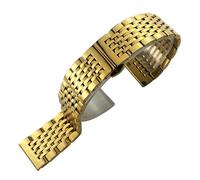 18 mm 19 20 21 22 316L Edelstahl-Uhrenarmband, kompatibel mit Tissot, Seiko, SKX 5, Certina, Silber-Roségold-Armbändern(Golden,18mm)