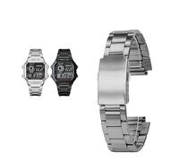 18 mm Edelstahl-Metallarmband, passend for Casio AE-1200WH/1300WH/W-218/AE1200