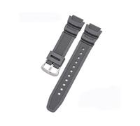 (18 mm, Grau S) Gummi-Uhrenarmband für Casio Aq-s810w/s800w Ae-1000w Sgw-400h/300h/500h W-735h Silikon