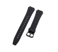 18 mm Kunstharz-Uhrenarmband, passend for Casio F84 F91 F91W F94 F105, Ersatzarmband(Black-B)