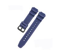(18 mm, Marineblau B) Gummi-Uhrenarmband für Casio Aq-s810w/s800w Ae-1000w Sgw-400h/300h/500h W-735h