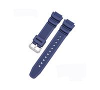 (18 mm, Marineblau S) Gummi-Uhrenarmband für Casio Aq-s810w/s800w Ae-1000w Sgw-400h/300h/500h W-735h