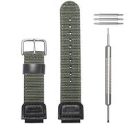 18 mm Nylon-Armband, kompatibel mit Casio AE1200WH SGW-300H SGW-400H AQ-S810W A158WA Ersatzarmband