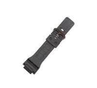 18 mm Uhrenarmband, kompatibel mit Casio G-Shock AQ-S800/AQ-S810W SGW-300H SGW-400H HDC-700 MRW-200H AE-1000W AE-1200, Silikonarmband(Black buckle)