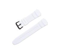 (18 mm, weiß) Gummi-Uhrenarmband für Casio Aq-s810w/s800w Ae-1000w Sgw-400h/300h/500h W-735h Silikon