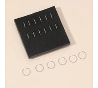 18 Stücke/Set Edelstahl, schlichter und stilvoller einfacher Nasenring für Damen und Herren, Punk Piercing, ein modisches Körperschmuck Geschenk für j