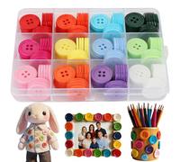 180 Stück Bunte Knöpfe Bunt Buttons, 20mm 4 Löcher Knöpfe zum Basteln, Knöpfe für Strickjacke für DIY Basteln Nähen Scrapbooking und Dekorieren Runde Kunstharz (12 Farben)