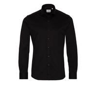 1863 by ETERNA SLIM FIT Langarm Hemd jersey schwarz soft 2159-39-YS82 39 65