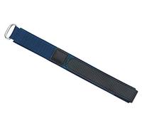 18mm Eichmüller Textil Sport Uhren Armband Blau, Ersatzband mit Klettverschluss