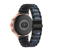 18mm Harz Edelstahl Armbänder für Fossil Women's Charter HR Armband, mit Metall Schnalle Buntes Mode Damen Herren Ersatzarmband Kompatibel mit Fossil Women's Charter HR Uhrenarmband