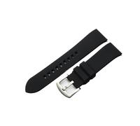 19/20/21/22/24 mm Gummi-Uhrenarmband, Silikonarmband, kompatibel mit Casio Seiko, Citizen, Longines, Tissot Oris(Black,22mm)