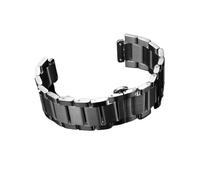 19 mm × 27 mm massives Edelstahl-Uhrenarmband, passend for Hublot-Uhrenarmband, faltbare Schmetterlingsschließe, Metall-Uhrenarmbänder, Herrenarmband(19mmx27mm Silver)
