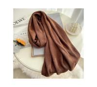 (190x40cm,WT18-10 coffee)2022 New Knitted Cashmere Scarf Warm Winter Pashmina Shawl Wrap Solid Scarves Bandana Female Foulard Thick Blanked