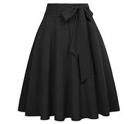 1950 Retro Rock Knielang Vintage Rock Rockabilly Sommerrock Damen a Linie Rock BP561-1 L