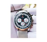 (1963 Chronometer-C)Pilotenuhr 1963 Quarzuhr mit drei Augen, 6-polig, Nachtlichtanzeige, robuster Militärstil