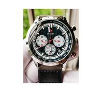 (1963 Chronometer-D)Pilotenuhr 1963 Quarzuhr mit drei Augen, 6-polig, Nachtlichtanzeige, robuster Militärstil