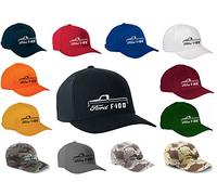1967-1972 Ford F100 F-100 Pickup Truck Classic Outline Design Flexfit Cap Cap Cap - Schwarz - Large/X-Large Tailliert