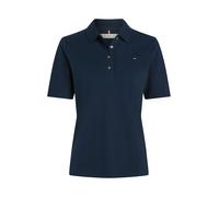 Tommy Hilfiger Damen Poloshirt Kurzarm 1985 Pique Regular Fit, Blau (Dark Blue), L