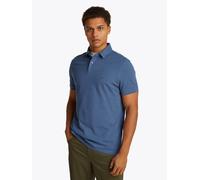 Poloshirt TOMMY HILFIGER "1985 REGULAR POLO mit Kontraststreifen und Knopfleiste", Herren, Gr. XL, blau (aegean sea), Jersey, Obermaterial: 96% Baumwolle, 4% Elasthan, normal hüftbedeckend, hoch gesch