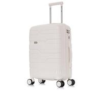 1990s Kabinenkoffer 55 x 38 x 22 cm (44 l) Polypropylen - eingebettetes Vorhängeschloss - 50,8 cm (20 Zoll), weiß, M, Koffer und Trolley