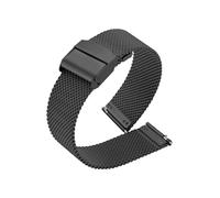 (19mm-Schwarz) milanese Loop Uhrenarmband 10/12/14/16/17/18/19/20/21/22mm Universal Schnellverschluss