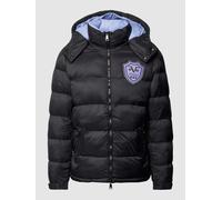 19V69 Italia Steppjacke mit Label-Patch Modell 'Jeffrey' in Black, Größe XL