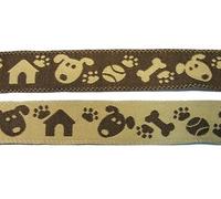 1A-Kurzwaren 10m Jacquard-Borte 16mm breit Braun-Beige 100% Polyester Dekorativ