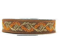 1A-Kurzwaren 10m Mittelalter Borte Webband 16mm breit Farbe: Orange-Gold 16094-orgo